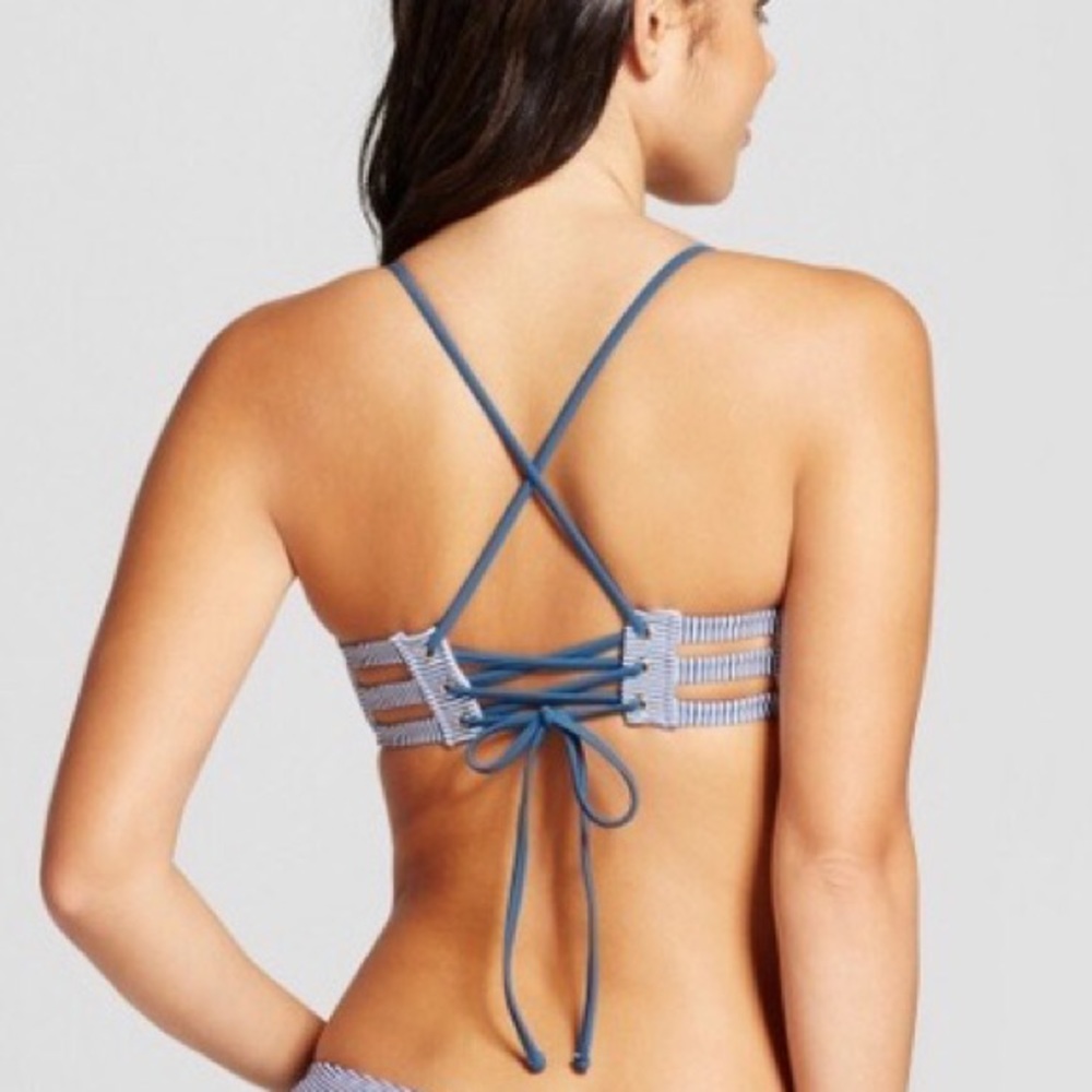 Xhilaration Striped Bikini Top